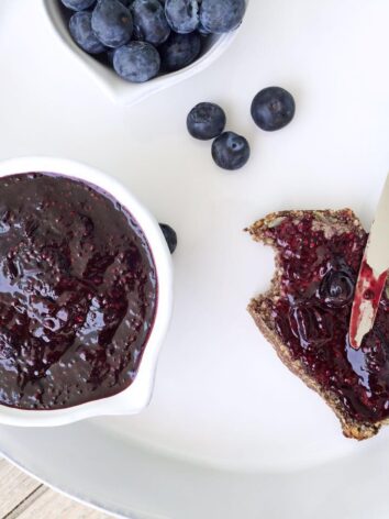 Homemade Chia Jam healthy and so delicious.