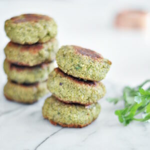 Healthy kale falafel in 30 min.