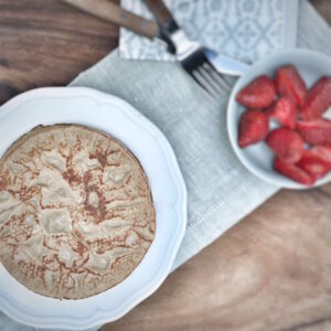 Delicious healthy and homemade pancake