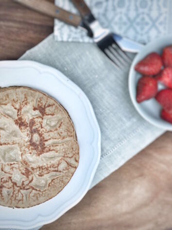 Delicious healthy and homemade pancake