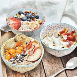 Overnight Oats recipe in three different variations. So good, so simple!