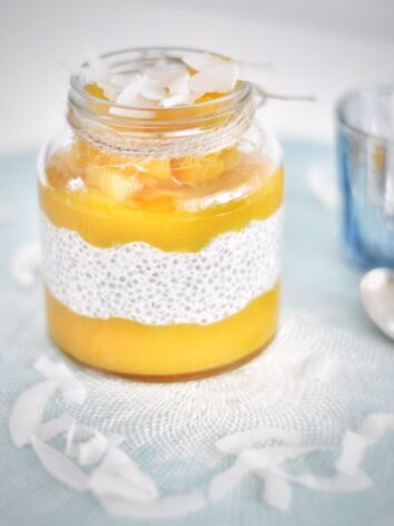 Mango Chia Coconut Pudding so good and tasty. The perfect healthy breakfast for us.