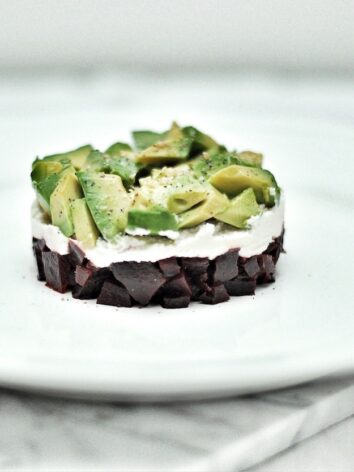 Beetroot Avocado Timbale