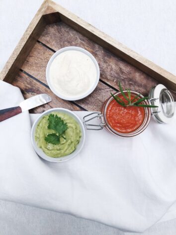 Perfect Avocado Coriander Dip with Tofu.