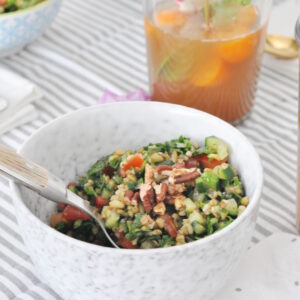 Delicious freekeh taboule salad