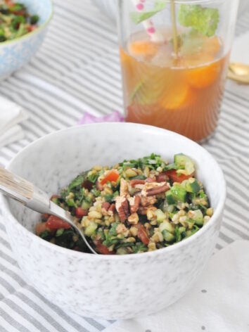 Delicious freekeh taboule salad