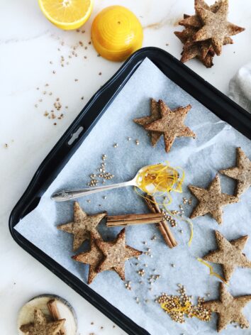 Cinnamon Star Cookies direct from the oven