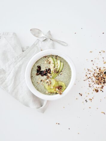 Matcha Chia Pudding bowl