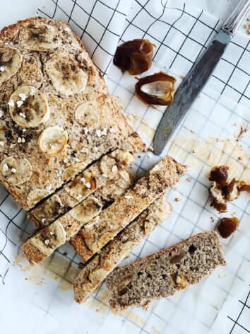 gluten free banana and date bread