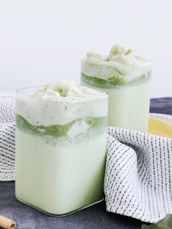 Matcha granite drink