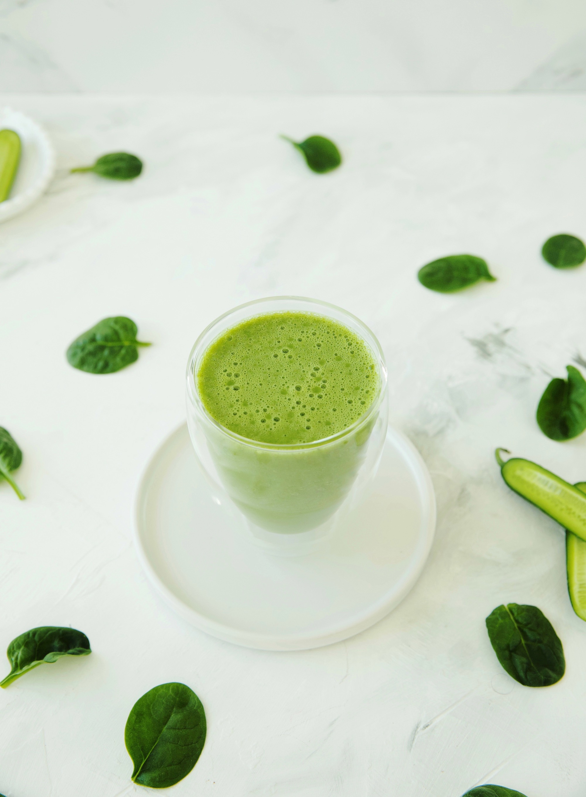 Green spinach smoothie