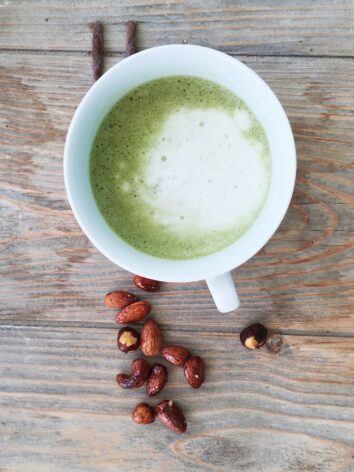 Powerful matcha latte