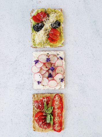 Open-faced sandwich, 3 ways