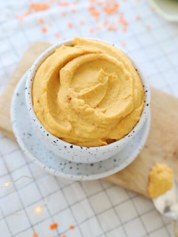 Red lentils hummus recipe