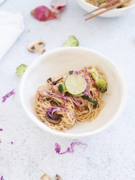 30-min vegan Thai-style noodles