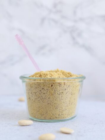 Sunflower and almond vegan parmesan